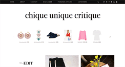 Desktop Screenshot of chiqueuniquecritique.com